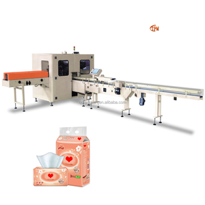 Machine d'emballage automatique de mouchoirs humides, machine d'emballage de serviettes en papier avec film nylon, machine d'emballage de papier toilette - Product Image 1