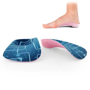 แผ่นรองเท้าพลาสติกแข็งแบบมีรูโค้งสำหรับรองรับเท้า,อุปกรณ์เสริมเท้าแบบแบนพื้นรองเท้า3/4
