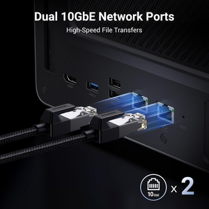 NASync DXP6800 Pro, NAS de Escritorio de 6 Bahías, CPU I5 1235u de 10 Núcleos, 8GB de RAM DDR5, 128G SSD, Almacenamiento en Red (Sin Discos) DXP6800 Pro - Product Image 3