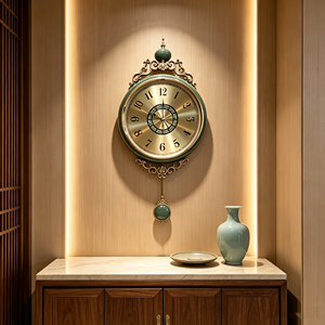 Horloge murale à <span class=keywords><strong>pendule</strong></span> de luxe, design décoratif pour la maison, motif numérique, fonctionne sur piles, pour une utilisation en <span class=keywords><strong>cuisine</strong></span> - Product Image 1