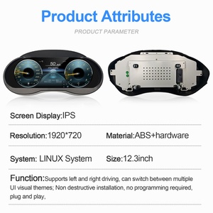 Navihua New 12.3 Inch LCD Digital Dashboard Instrument Cluster <b>for</b> Mercedes Benz ML GL GLE GLS 2012-2019 Virtual <b>Speedometer</b> - Product Image 5