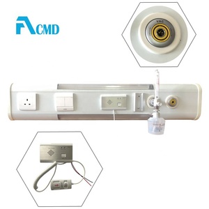 Terminal de Gases Medicinales para Cabecera de Cama de Hospital, Montaje en Superficie, con Sistema de Rieles y Tomas Electrónicas - Product Image 5