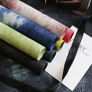 Valentine's Day <b>Paper</b> for Flower <b>Wrapping</b> <b>Paper</b> Wholesale Supplier Colorful New Arrival Wrinkle Fold <b>Paper</b> - Product Image 2