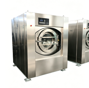 เครื่องซักผ้าอุตสาหกรรมขนาดใหญ่ 150 กก. พร้อมเครื่องอบผ้า ตัวเครื่องทำจากสแตนเลส ทนทานและทำความสะอาดง่าย - Product Image 3