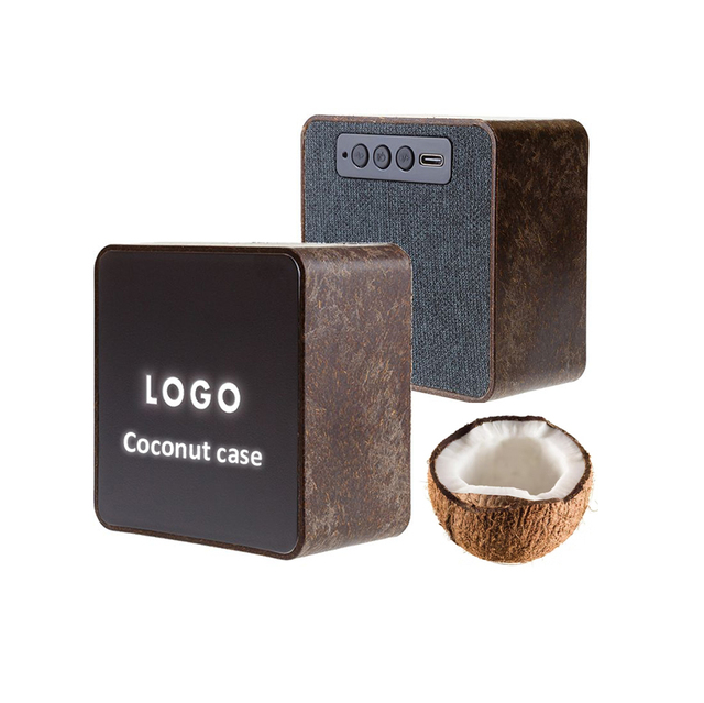 Eco Friendly Gadgets Coconut Loud Stereo Blue Tooth Radio Outdoor Powered Wireless Mini Portable Speakers