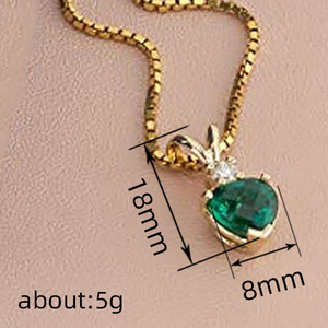 CAOSHI OEM-Colliers de haute qualité en forme de cœur avec pendentif plaqué or pour femmes - Product Image 6