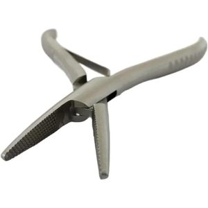 Obexa OBP-394993 - Alicates Ligeros de Acero Inoxidable de 7 Pulgadas para Extensiones de Cabello con Ranuras Pequeñas para Extensiones de Queratina - Product Image 3