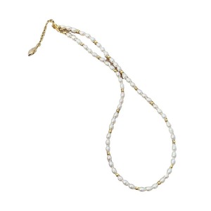 Collier de perles de Tahiti naturelles de 9 à 12 mm, design texturé métallique avec injection d'or, colliers de perles tendance - Product Image 2