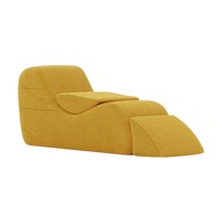 Fauteuil pouf moderne minimaliste en velours côtelé, direct usine, pour chambre individuelle, chaise longue, siège pliant de yoga, canapé de balcon