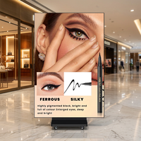 Affichage LED publicitaire numérique P2.5 P1.5 P1.2 GOB pliable pour intérieur, double face, trois LED, affiche pliable, écran LED pliable