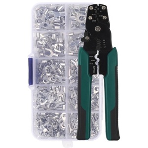 Kit de cosses de câble avec pince à sertir, 320 pièces de différentes tailles pour la connexion des bornes de câbles - Product Image 1