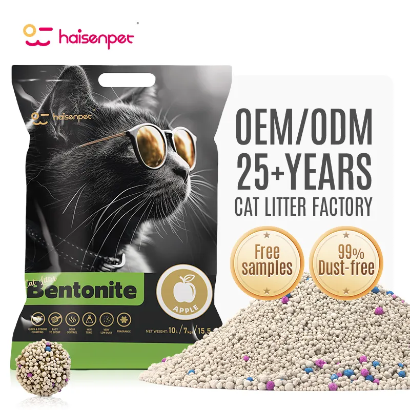 Wholesale Cat Litter Dust-Free Clumping Bentonite