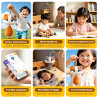 Interaktiver Plüsch-Schlüsselanhänger, personalisierter Plüsch-Schlüsselanhänger, KI-interaktiver Roboter, Lernspielzeug für Kinder
