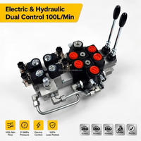 Vanne de commande directionnelle électro-hydraulique série PC100-2 100L/min à retour par ressort pour machines agricoles