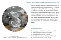 Combinaison de protection pour robot industriel, ignifuge, isolante thermiquement, anti-éclaboussures métalliques, résistante aux hautes températures, pour robot de soudage