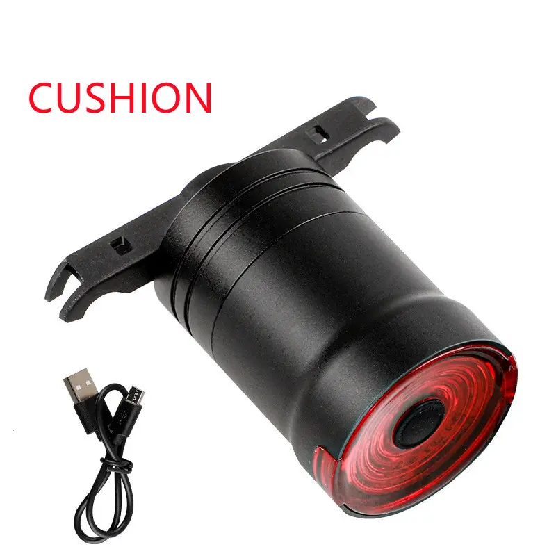 High Quality Cycle Bicycle Colorful Usb Charging Rear Safety Bike Rear Light Tail