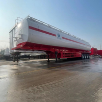 Vente directe d'usine Dingtu Shandong, semi-remorque citerne à carburant diesel en acier de grande capacité 40000L 50000L, 25001-30000kg