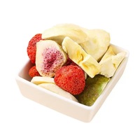 Biologische Gefreeze-droogde Gemengde Fruitsnacks - Zoete Smaak, Hele Stukjes, Laag Vochtgehalte, Geen Toevoegingen, Bulkverpakking, Watergeconserveerd