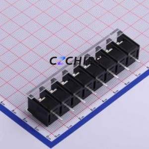 KF48C-9.5-8P Barrier Terminal Block Through hole Component (THT),P=9.5mm Connector With Cover Plate 9.5mm 1x8P Straight Pin - Product Image 2