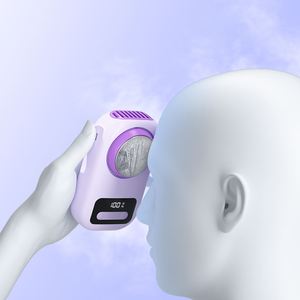 Ventilateur de refroidissement à glace multifonctionnel, petit et portable, avec écran LED numérique, support intégré, peut être accroché à la taille - Product Image 4