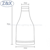 Douille de lampe en aluminium E27 à vis avec système push pour luminaires suspendus DIY, certifiée ENEC, garantie 2 ans
