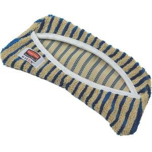 Funda Con Estropajo Flexi Frame Giallo Blu a Righe in Microfibra per Panni da Pulizia per Mop - Product Image 1