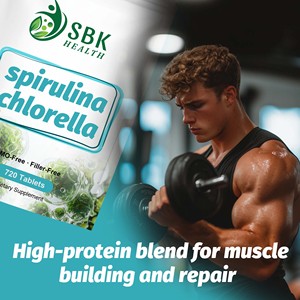 OEM ODM Pure Spirulina Chlorella Tablets Dietary <b>Supplement</b> Promote Digestion Function and Boost Immune System for Adult - Product Image 4
