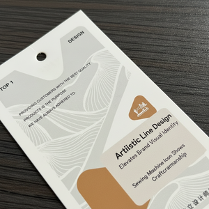 Custom Logo Eco-Friendly Waterproof Embossed <b>Gold</b> Foil Printed Hang Tag for Bags Garments Shoes with <b>String</b> - Product Image 3