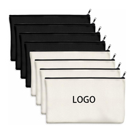 Bolsa de Mano Personalizada con Logotipo, Cartera Plegable, Bolsa de Algodón Personalizable para Mujer, para Maquillaje y Viajes