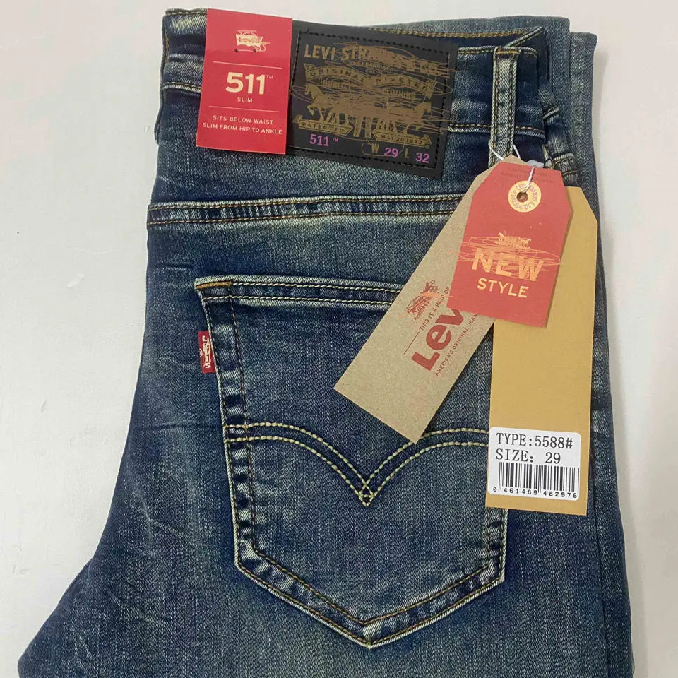 Jeans en denim brodés pour hommes, nouveau style, Europe et amérique, vente en gros, 2022, nouvelle collection 511