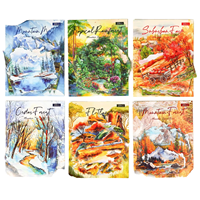 Autocollants pour animaux de compagnie, lot de 20 pièces, série de voyages en montagne, thème rétro, décoration, autocollants inférieurs