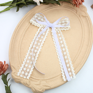 Pinces à <span class=keywords><strong>cheveux</strong></span> de <span class=keywords><strong>princesse</strong></span> à longue queue et nœud de marin, couleur unie, accessoires de fête pour filles - Product Image 5