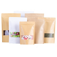 Doypack en plastique zip-lock recyclable mat personnalisé pochette debout noire pour aliments secs emballages alimentaires à emporter