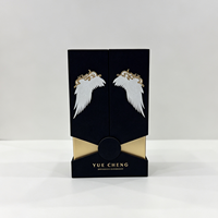 Boîte cadeau de luxe rigide à double porte pour parfum avec insert en éponge, emballage haut de gamme pour parfum