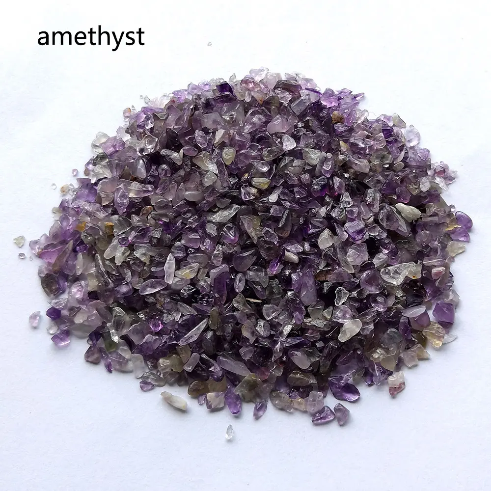 Wholesale 5-8 mm natural raw stone crystal chips gravel crafts fish tank garden road decor