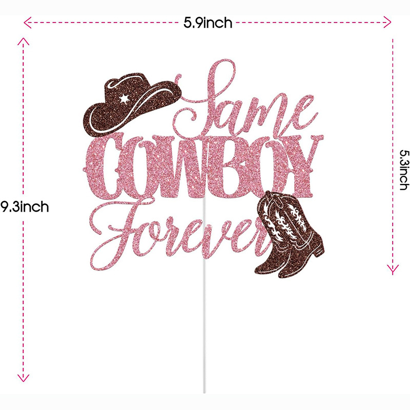 Chapeau de cowboy et bottes-Rose