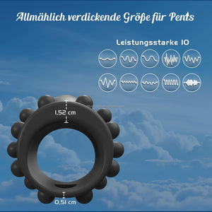 Blue Rabbit Vib rating Cock <span class=keywords><strong>Sleeve</strong></span> 10 Vibrationen Verlängerung hülse für männliche Mastur bator Sexspielzeug Großhandel Penis ringe - Product Image 2