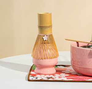 Ml Bowl With Spout and Whisk, 8 P Tea Kit for Matcha Lovers Ideal <b>Gift</b> Christmas, Birthday (Pink) - Product Image 5
