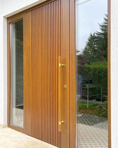 Sang trọng hiện đại pivot bên ngoài cửa chống trộm gỗ rắn thiết kế mới cho phong cách truyền thống nhà cho phía trước nhập biệt thự - Product Image 6