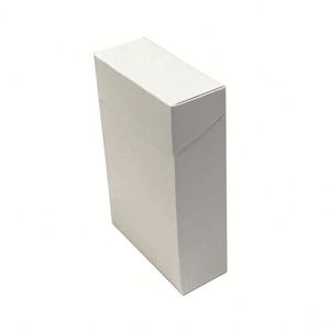 Plain Rigid Paper Boxes Glossy Lamination Embossing Customizable Size Quantity White 350G Square Ivory Board Industrial Use Gift - Product Image 3