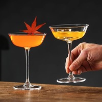 Verre à cocktail coupe, verre à martini, verre à champagne, gobelet peu profond pour bar, fête, mariage – Vente chaude