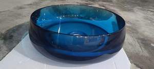 Lavabo moderne <span class=keywords><strong>en</strong></span> cristal transparent, cuvette de comptoir lavabo <span class=keywords><strong>en</strong></span> résine pour salle de bain, vanité pour hôtels, villa - Product Image 5