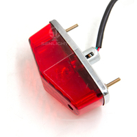 Norme nationale Offre Spéciale Moto Personnalisé Feu arrière Pour Bsa 12v Lucas 525 Style Lampe Arrière Frein D'arrêt