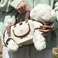 Sac à dos portable et respirant en polyester pour animaux de compagnie, 3 modes de transport : à la main, en bandoulière, pour chat et chien