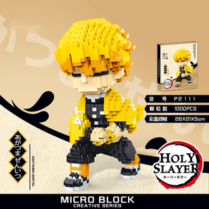 Giocattoli Educativi per Adulti, Blocchi da Costruzione, <span class=keywords><strong>Personaggi</strong></span> Anime <span class=keywords><strong>Giapponesi</strong></span>, Modelli 3D, Action Figure, Micro Blocchi in Plastica ABS, Scala 1:1 - Product Image 3