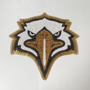 Bán buôn tùy chỉnh sequin sắt trên các bản vá lỗi sắt trên <span class=keywords><strong>Big</strong></span> Eagles sequin <span class=keywords><strong>Tiger</strong></span> các bản vá lỗi cho người lớn quần áo trang trí phụ nữ người đàn ông - Product Image 4