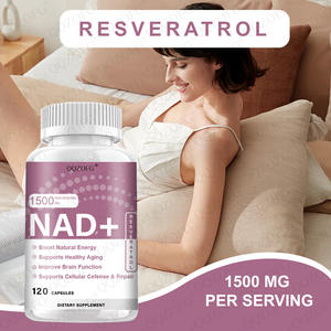Suplemen Diet OEM NAD+ 1500mg Per Sajian 120 Kapsul Resveratrol Meningkatkan Energi Alami Mendukung Kesehatan Penuaan - Product Image 3