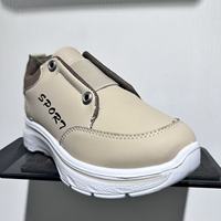 Chaussures de sport pour enfants, garçons et filles, style sport, à enfiler, en similicuir, baskets décontractées, légères, antidérapantes, semelle souple, anti-odeur, chaussures d'école