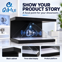 Etalase Parfum 3D Holografik, Presentasi Visual Digital Botol Fisik, Proyek Toko Kustom