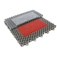 Tapis modulaire fabriqué en usine tapis intégré Drainage étanche à l'humidité tapis collecteur de poussière pour Garage résistant à l'usure